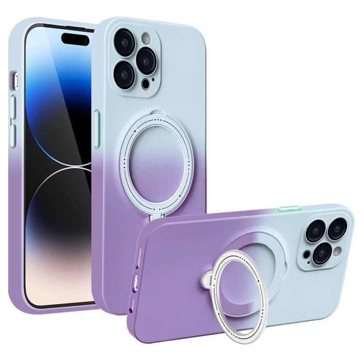 Gradient TPU MagSafe Holder Phone Case, For iPhone 14 Plus, For iPhone 14, For iPhone 14 Pro, For...