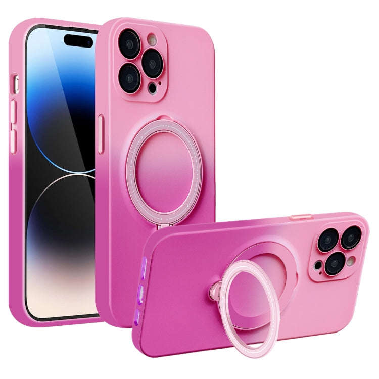 Gradient TPU MagSafe Holder Phone Case, For iPhone 14 Plus, For iPhone 14, For iPhone 14 Pro, For...