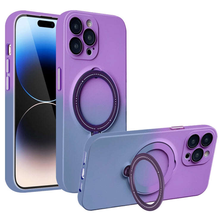 Gradient TPU MagSafe Holder Phone Case, For iPhone 14 Plus, For iPhone 14, For iPhone 14 Pro, For...