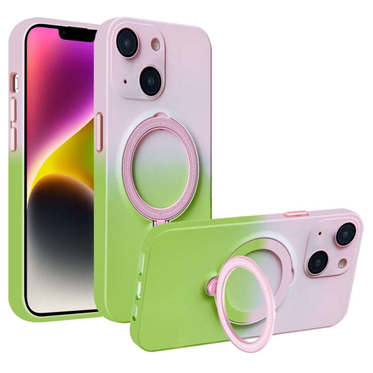 Gradient TPU MagSafe Holder Phone Case, For iPhone 14 Plus, For iPhone 14, For iPhone 14 Pro, For...