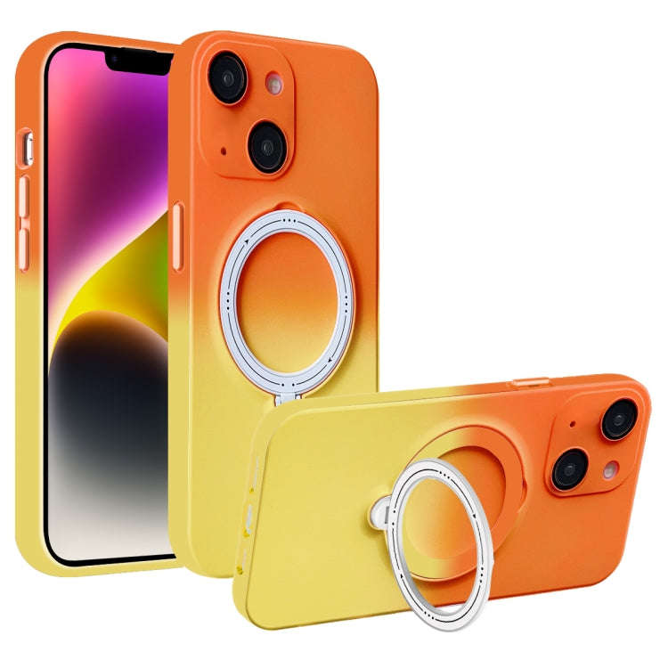 Gradient TPU MagSafe Holder Phone Case, For iPhone 14 Plus, For iPhone 14, For iPhone 14 Pro, For...