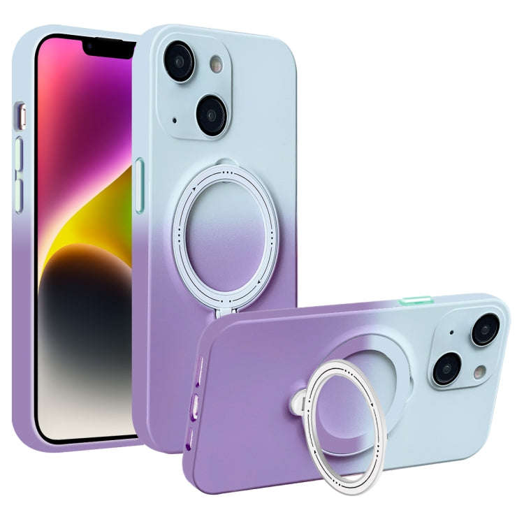 Gradient TPU MagSafe Holder Phone Case, For iPhone 14 Plus, For iPhone 14, For iPhone 14 Pro, For...