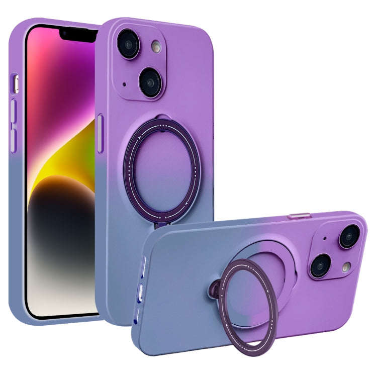 Gradient TPU MagSafe Holder Phone Case, For iPhone 14 Plus, For iPhone 14, For iPhone 14 Pro, For...