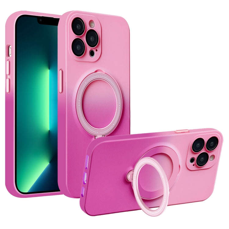 Gradient TPU MagSafe Holder Phone Case, For iPhone 14 Plus, For iPhone 14, For iPhone 14 Pro, For...