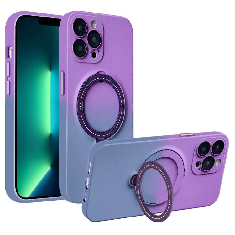 Gradient TPU MagSafe Holder Phone Case, For iPhone 14 Plus, For iPhone 14, For iPhone 14 Pro, For...