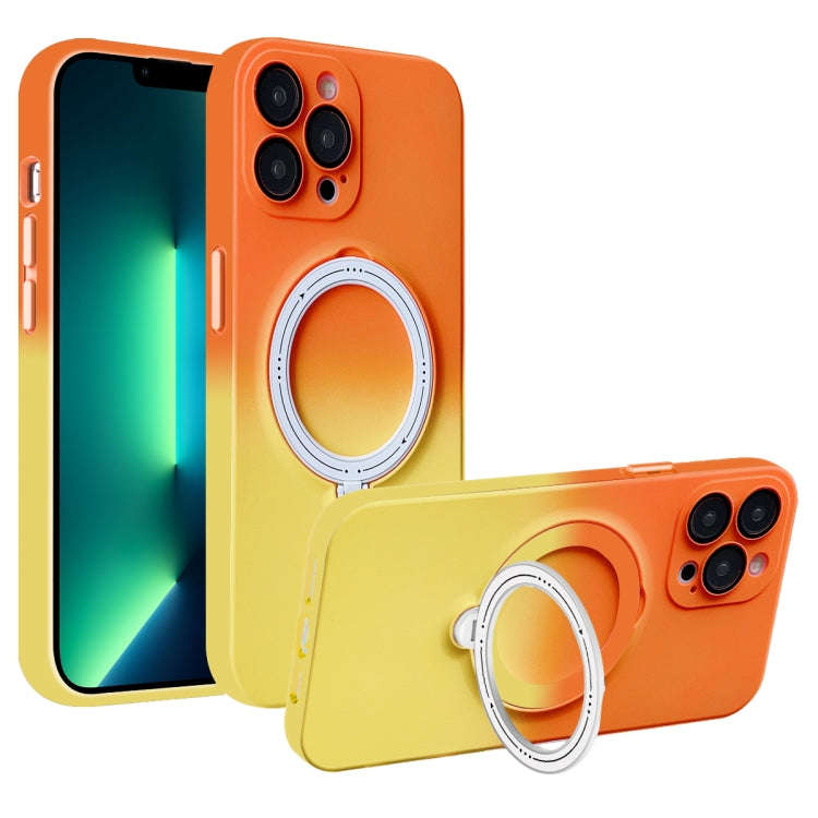 Gradient TPU MagSafe Holder Phone Case, For iPhone 14 Plus, For iPhone 14, For iPhone 14 Pro, For...