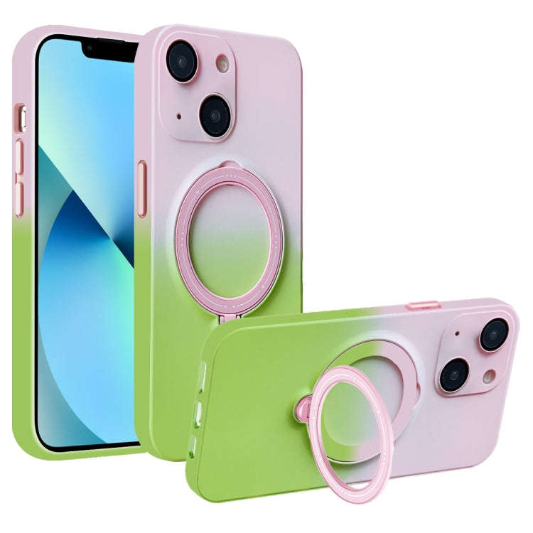 Gradient TPU MagSafe Holder Phone Case, For iPhone 14 Plus, For iPhone 14, For iPhone 14 Pro, For...