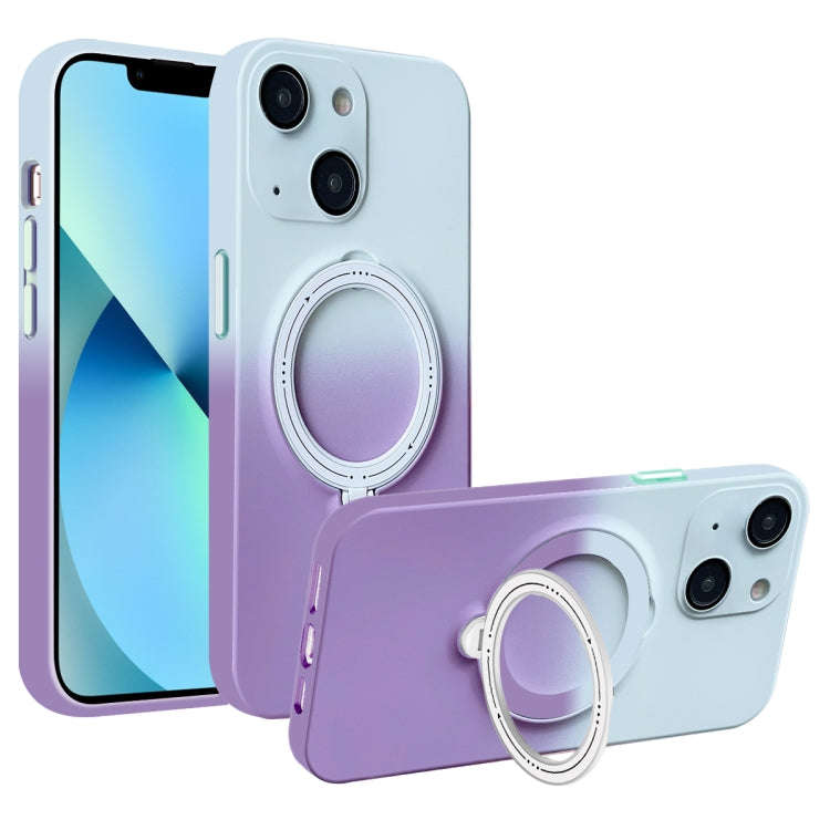 Gradient TPU MagSafe Holder Phone Case, For iPhone 14 Plus, For iPhone 14, For iPhone 14 Pro, For...
