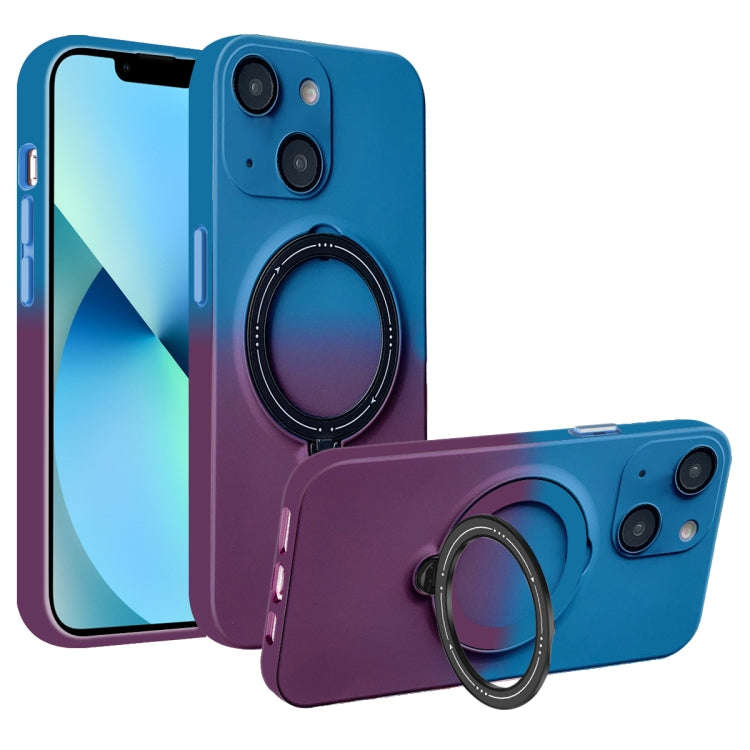 Gradient TPU MagSafe Holder Phone Case, For iPhone 14 Plus, For iPhone 14, For iPhone 14 Pro, For...