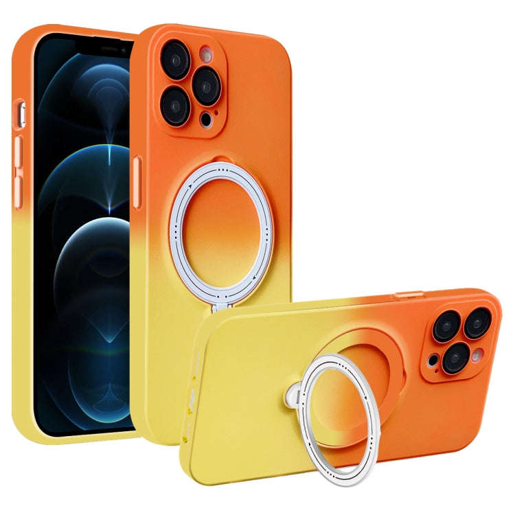 Gradient TPU MagSafe Holder Phone Case, For iPhone 12 Pro Max, For iPhone 12 Pro, For iPhone 11 P...