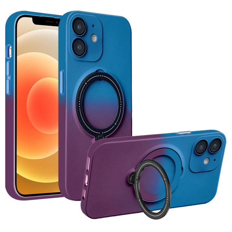 Gradient TPU MagSafe Holder Phone Case, For iPhone 14 Plus, For iPhone 14, For iPhone 14 Pro, For...