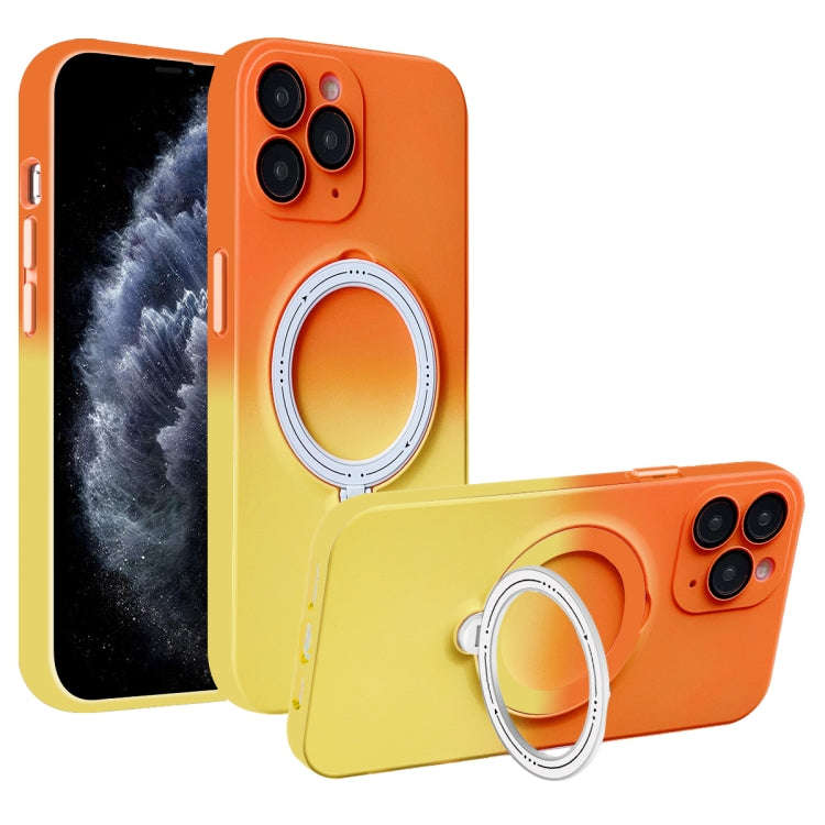 Gradient TPU MagSafe Holder Phone Case, For iPhone 12 Pro Max, For iPhone 12 Pro, For iPhone 11 P...