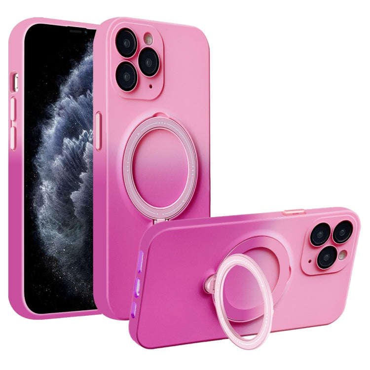 Gradient TPU MagSafe Holder Phone Case, For iPhone 12 Pro Max, For iPhone 12 Pro, For iPhone 11 P...