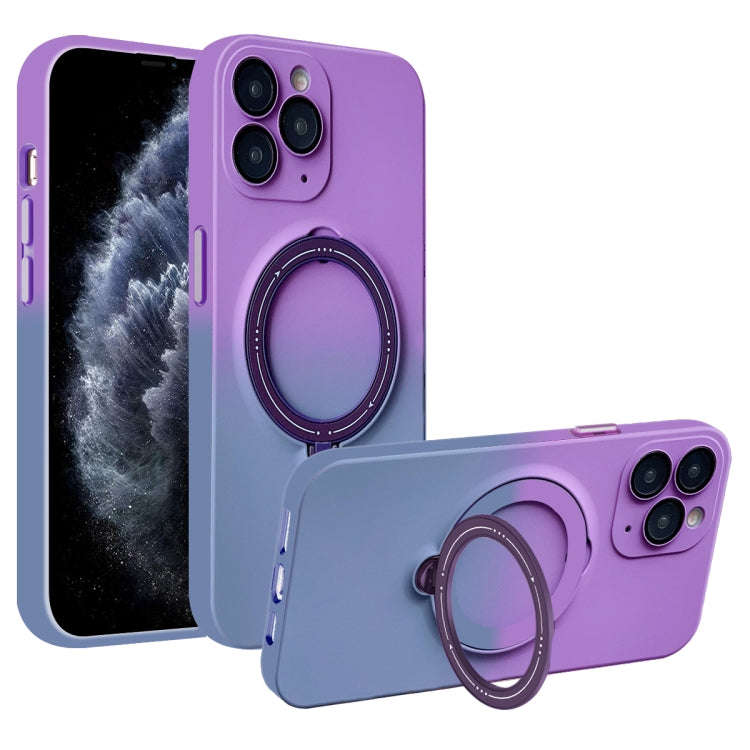 Gradient TPU MagSafe Holder Phone Case, For iPhone 12 Pro Max, For iPhone 12 Pro, For iPhone 11 P...