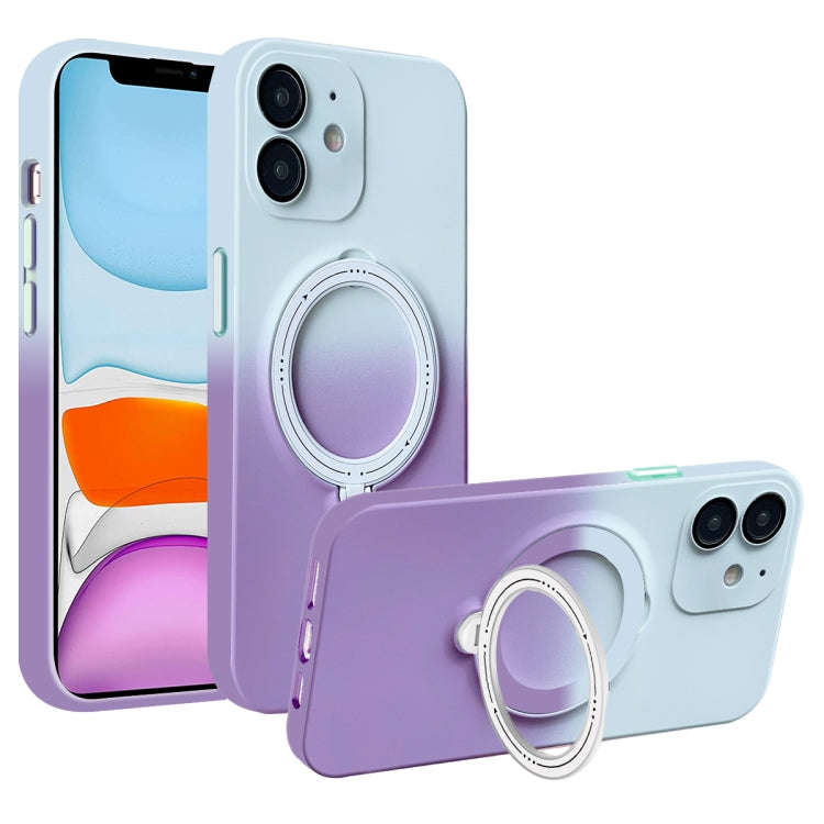 Gradient TPU MagSafe Holder Phone Case, For iPhone 12 Pro Max, For iPhone 12 Pro, For iPhone 11 P...