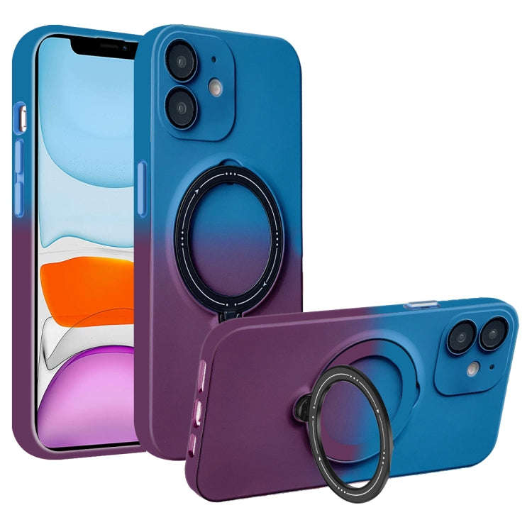 Gradient TPU MagSafe Holder Phone Case, For iPhone 12 Pro Max, For iPhone 12 Pro, For iPhone 11 P...