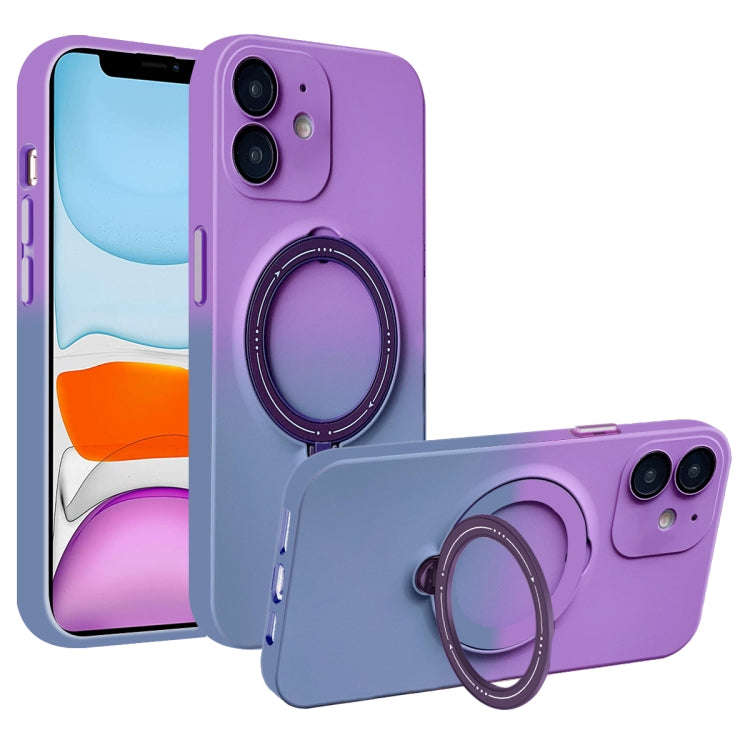 Gradient TPU MagSafe Holder Phone Case, For iPhone 12 Pro Max, For iPhone 12 Pro, For iPhone 11 P...