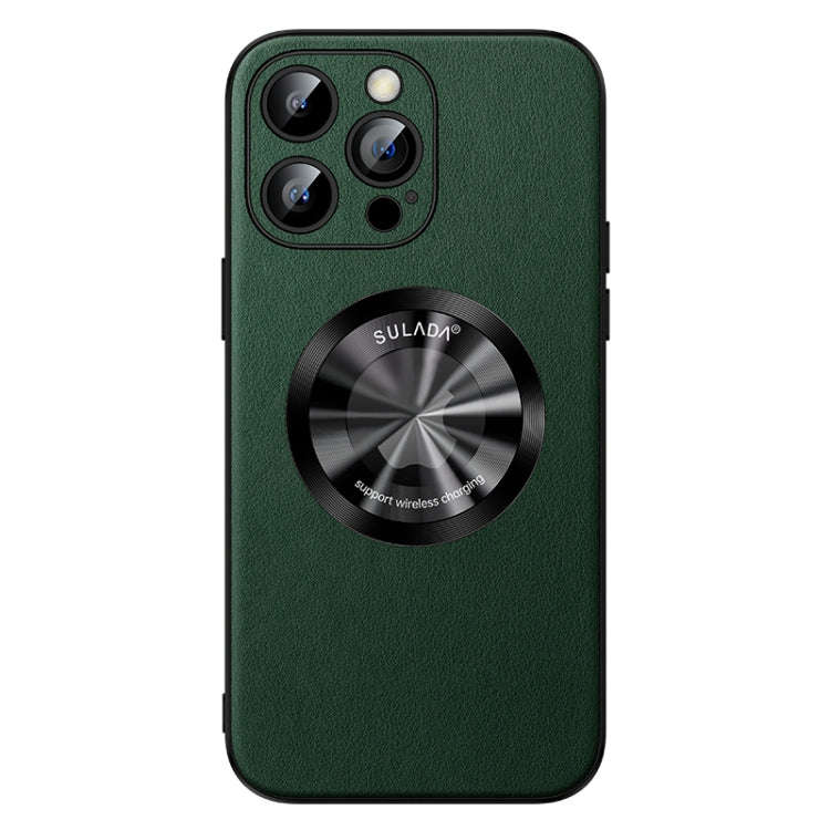 SULADA Microfiber Leather MagSafe Magnetic Phone Case, For iPhone 15 Pro Max, For iPhone 15 Pro, ...