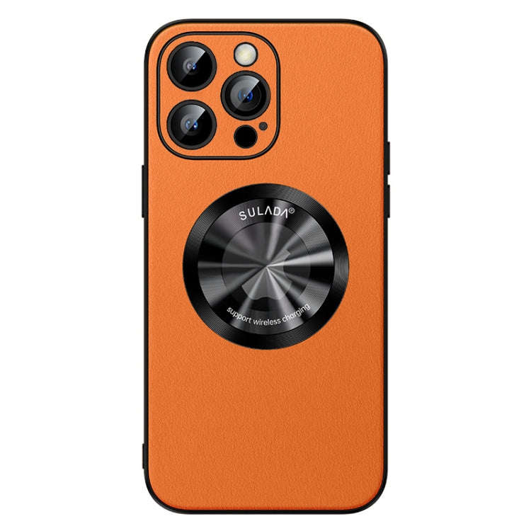 SULADA Microfiber Leather MagSafe Magnetic Phone Case, For iPhone 15 Pro Max, For iPhone 15 Pro, ...