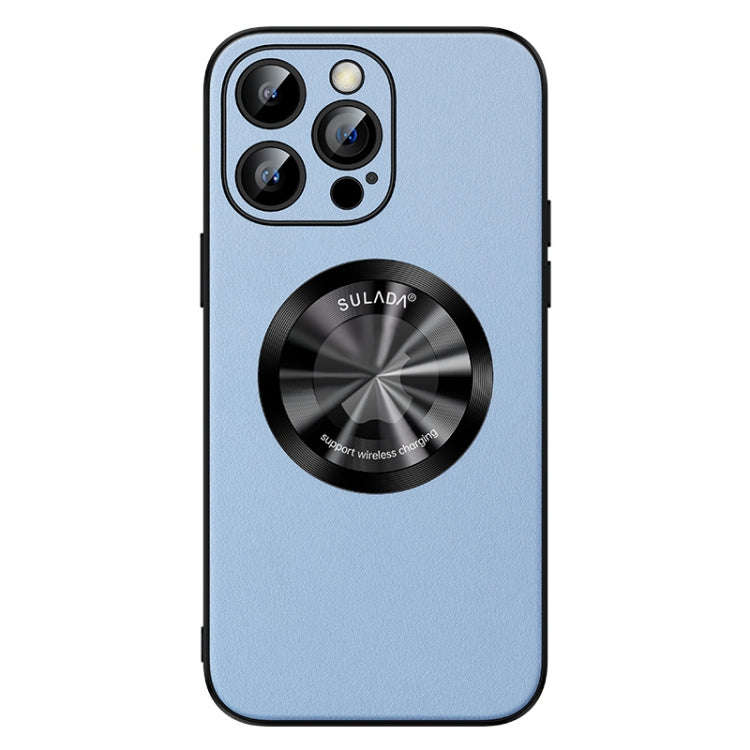 SULADA Microfiber Leather MagSafe Magnetic Phone Case, For iPhone 15 Pro Max, For iPhone 15 Pro, ...