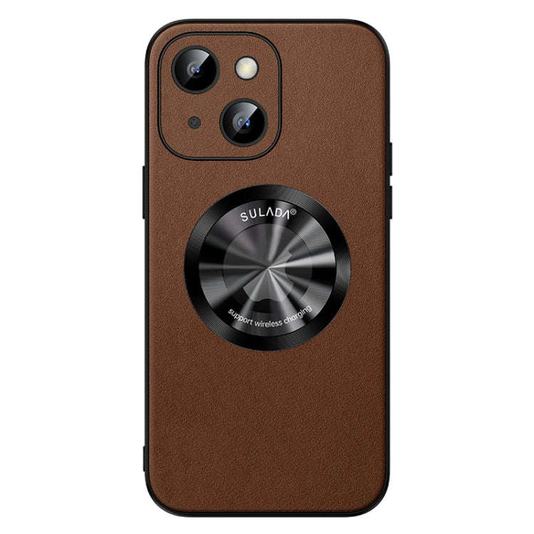 SULADA Microfiber Leather MagSafe Magnetic Phone Case, For iPhone 15 Pro Max, For iPhone 15 Pro, ...