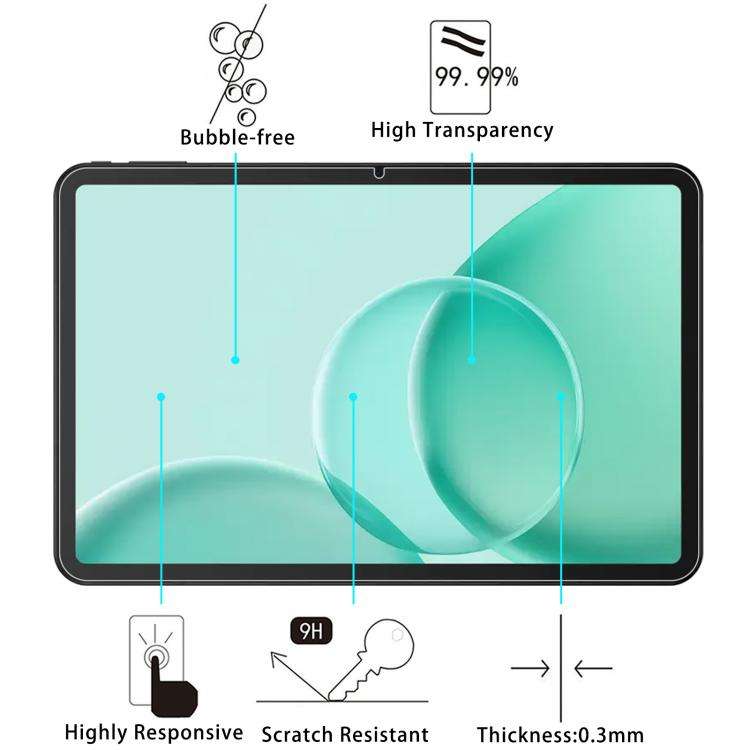 2pcs 9H 0.3mm Explosion-proof Tempered Glass Film, For Doogee Tab G6 Max 13.4, For Doogee Tab G6 ...