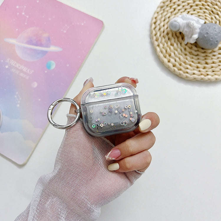 Transparent Glitter Bluetooth Earphone Protective Case, For AirPods Pro 2, For AirPods 3, For Air...