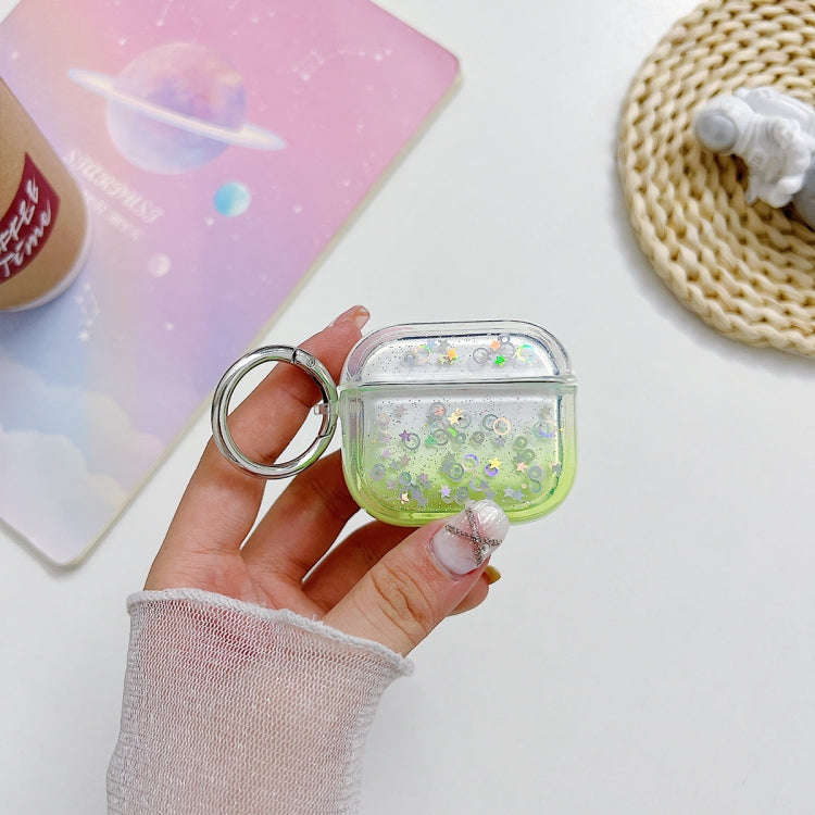 Transparent Glitter Bluetooth Earphone Protective Case, For AirPods Pro 2, For AirPods 3, For Air...