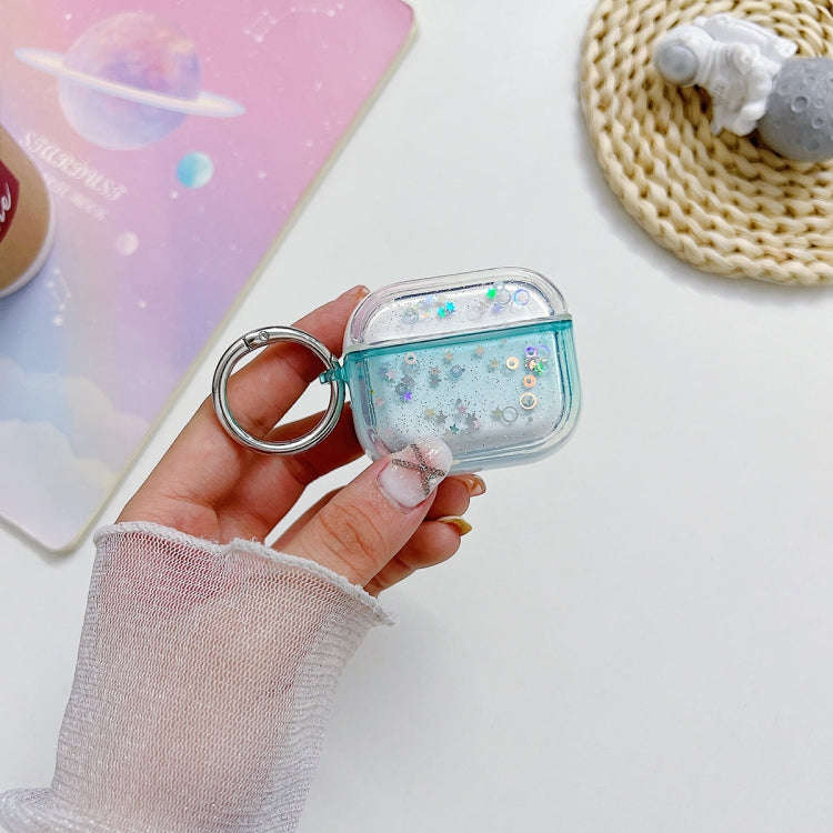 Transparent Glitter Bluetooth Earphone Protective Case, For AirPods Pro 2, For AirPods 3, For Air...