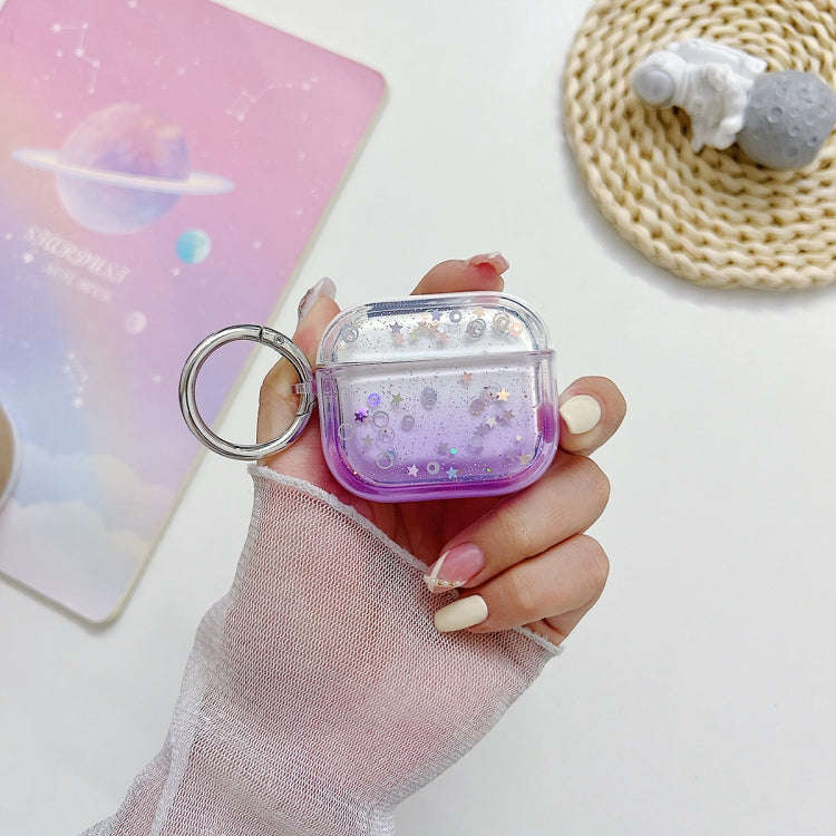 Transparent Glitter Bluetooth Earphone Protective Case, For AirPods Pro 2, For AirPods 3, For Air...