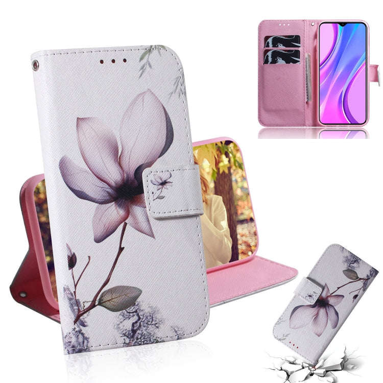Colored Drawing Horizontal Flip Leather Case with Holder & Card Slot & Wallet, For Xiaomi Redmi 9...
