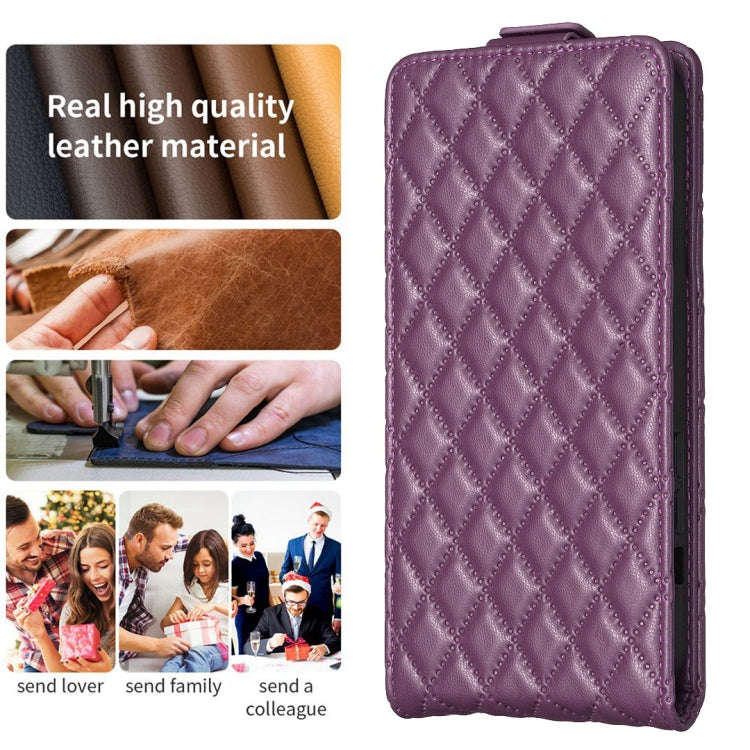 Diamond Lattice Vertical Flip Leather Phone Case, For iPhone 7 Plus / 8 Plus