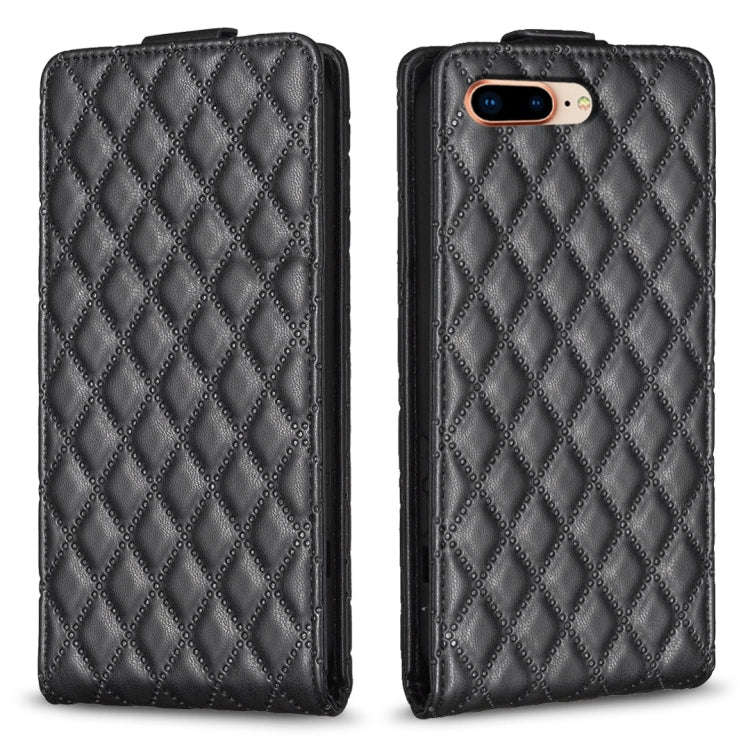 Diamond Lattice Vertical Flip Leather Phone Case, For iPhone 7 Plus / 8 Plus