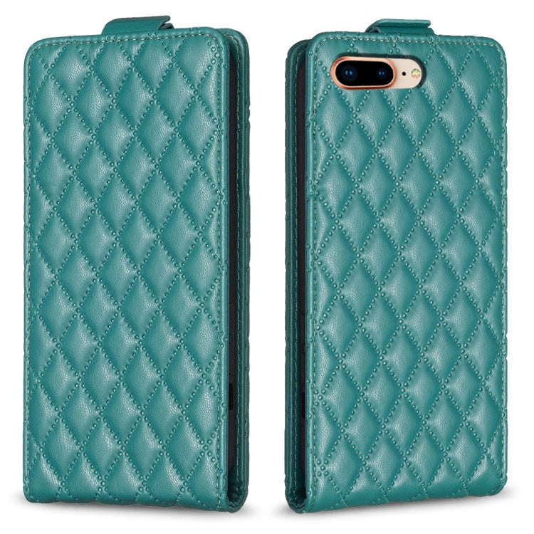 Diamond Lattice Vertical Flip Leather Phone Case, For iPhone 7 Plus / 8 Plus