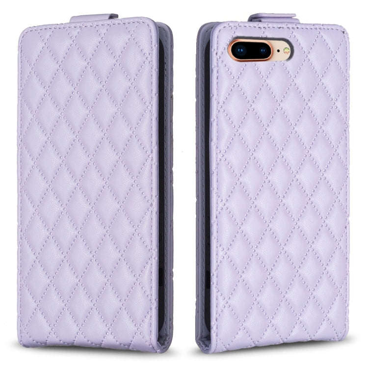 Diamond Lattice Vertical Flip Leather Phone Case, For iPhone 7 Plus / 8 Plus