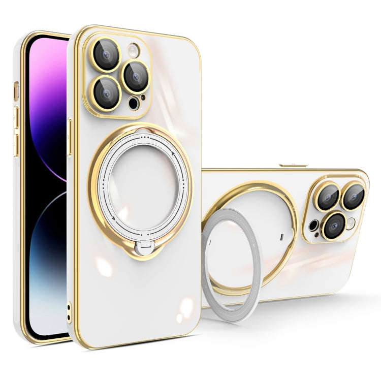 Multifunction Electroplating MagSafe Holder Phone Case, For iPhone 15 Pro Max, For iPhone 15 Pro,...