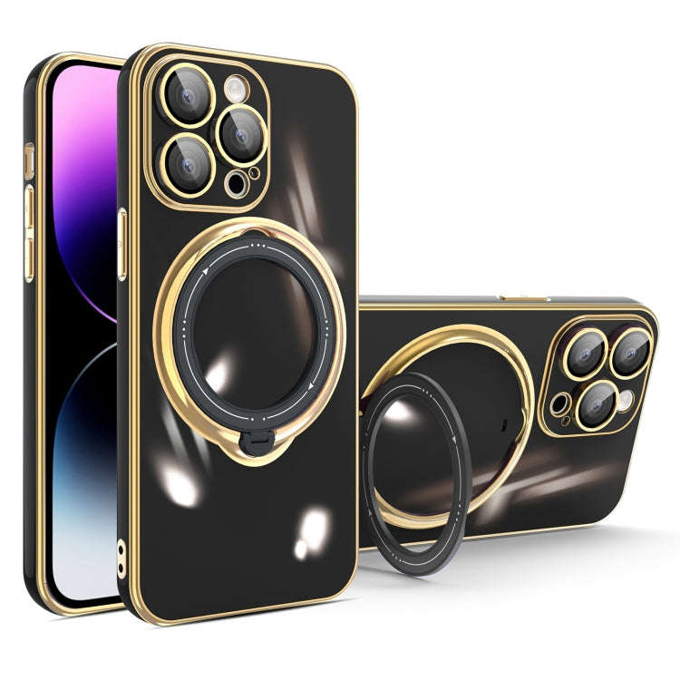 Multifunction Electroplating MagSafe Holder Phone Case, For iPhone 15 Pro Max, For iPhone 15 Pro,...