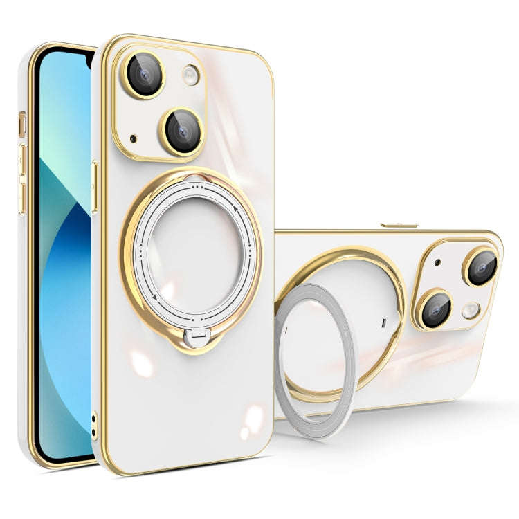 Multifunction Electroplating MagSafe Holder Phone Case, For iPhone SE 2022 / 2020 / 8 / 7, For iP...