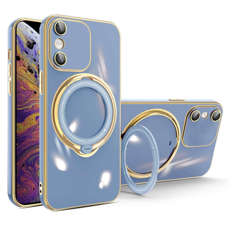 Multifunction Electroplating MagSafe Holder Phone Case, For iPhone 11, For iPhone 11 Pro, For iPh...