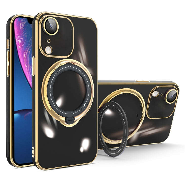 Multifunction Electroplating MagSafe Holder Phone Case, For iPhone 11, For iPhone 11 Pro, For iPh...