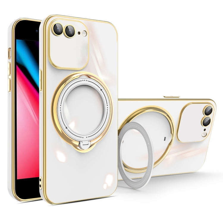 Multifunction Electroplating MagSafe Holder Phone Case, For iPhone 11, For iPhone 11 Pro, For iPh...