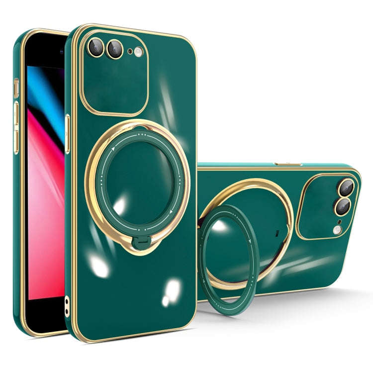 Multifunction Electroplating MagSafe Holder Phone Case, For iPhone 11, For iPhone 11 Pro, For iPh...