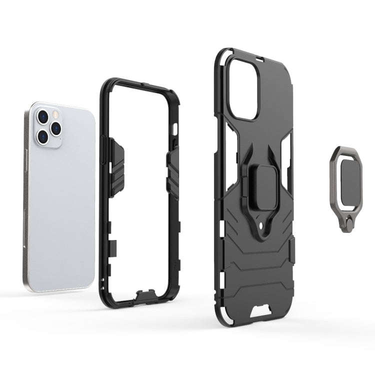 Shockproof PC + TPU Protective Case with Magnetic Ring Holder, For iPhone 12 / 12 Pro, For iPhone...