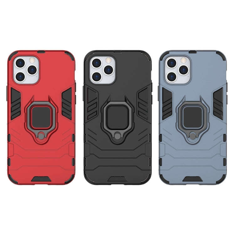 Shockproof PC + TPU Protective Case with Magnetic Ring Holder, For iPhone 12 / 12 Pro, For iPhone...
