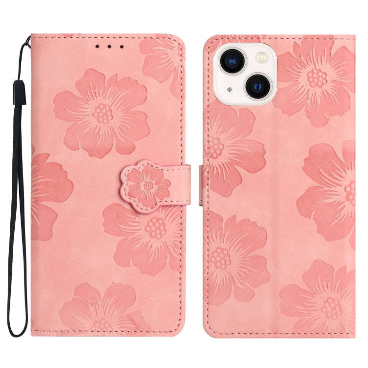 Flower Embossing Pattern Leather Phone Case, For iPhone 15 Pro Max, For iPhone 15 Pro, For iPhone...