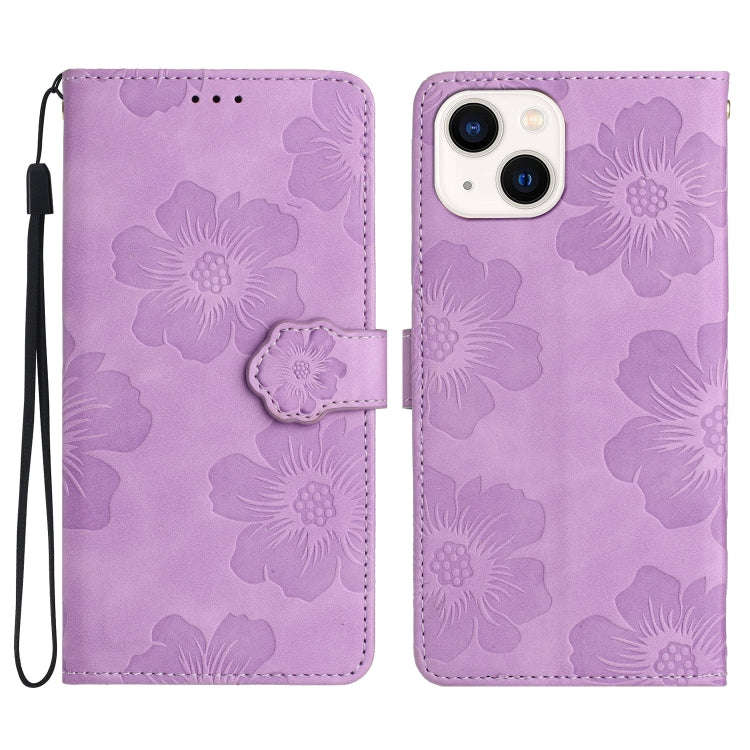 Flower Embossing Pattern Leather Phone Case, For iPhone 15 Pro Max, For iPhone 15 Pro, For iPhone...