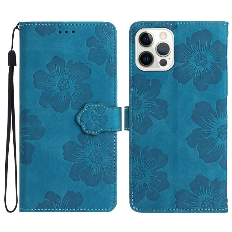 Flower Embossing Pattern Leather Phone Case, For iPhone 15 Pro Max, For iPhone 15 Pro, For iPhone...
