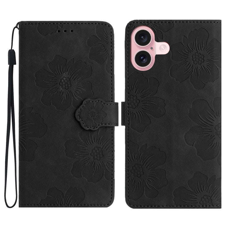 Flower Embossing Pattern Leather Phone Case, For iPhone 16e / 17e, For iPhone 17 Pro Max, For iPh...