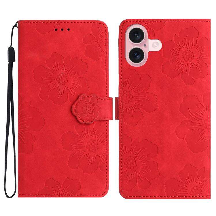 Flower Embossing Pattern Leather Phone Case, For iPhone 16e / 17e, For iPhone 17 Pro Max, For iPh...