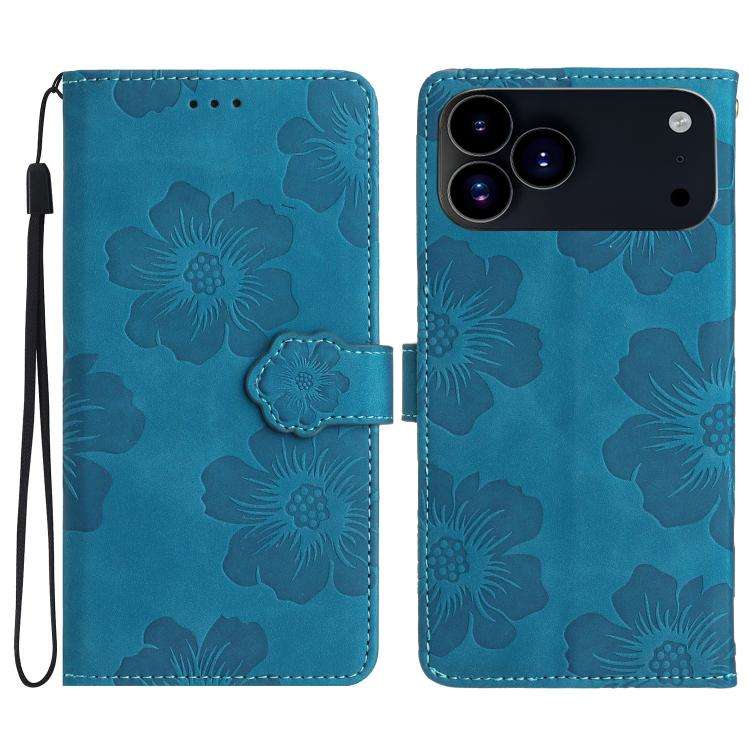 Flower Embossing Pattern Leather Phone Case, For iPhone 16e / 17e, For iPhone 17 Pro Max, For iPh...